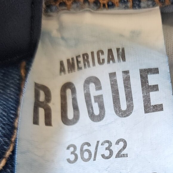 ROGUE Men's Distressed Paint Splatter Denim Jeans Size 36X32 - Picture 6 of 8